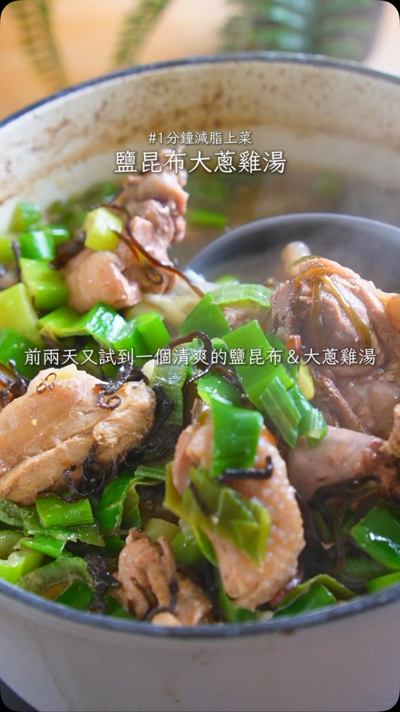 鹽昆布料理 Ep.5｜日本大蔥鹽昆布雞湯，夏天喝很清爽